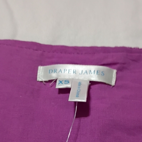 Draper James Vibrant Purple Eyelet Blouse - Picture 2 of 5